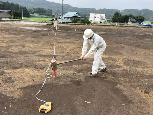 基準杭の設置